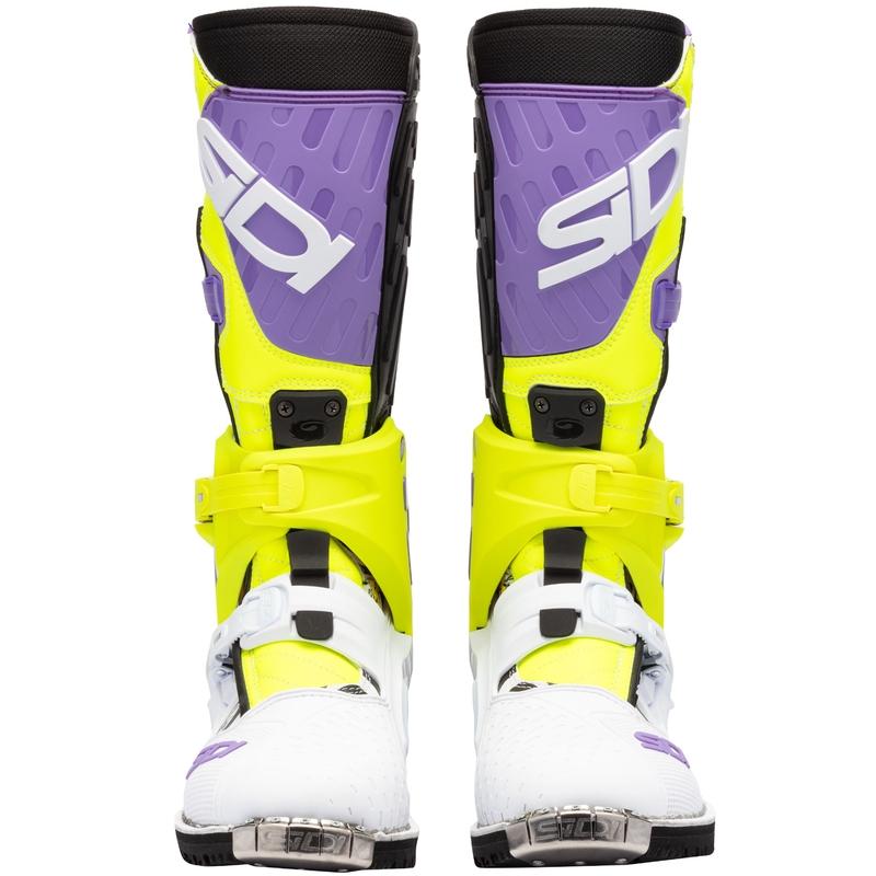 Topánky na motorku SiDi Crossair HD End BB002 fialovo-žlto-biele