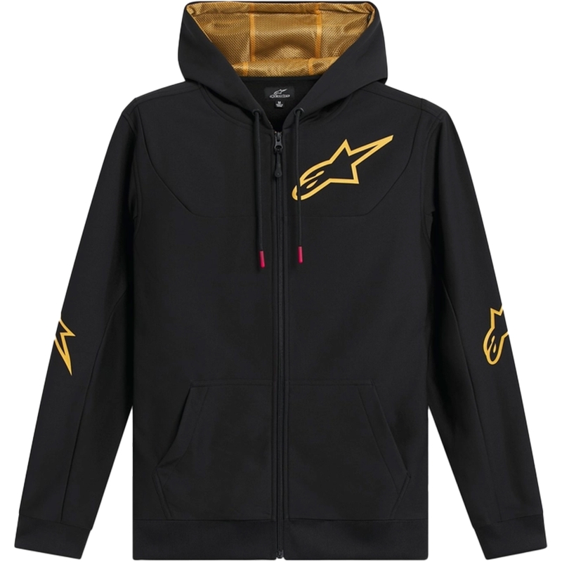 Mikina Alpinestars Sessions 3 Hoodie čierno-zlatá