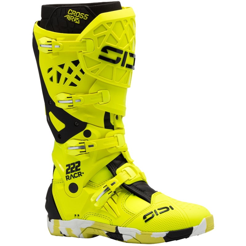 Topánky na motorku SiDi Crossair X RACR001 čierno-fluo žlté