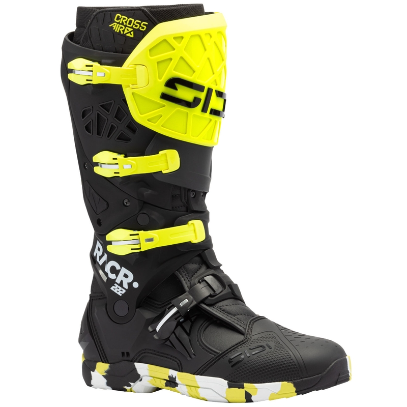 Topánky na motorku SiDi Crossair X RACR002 fluo žlto-čierne