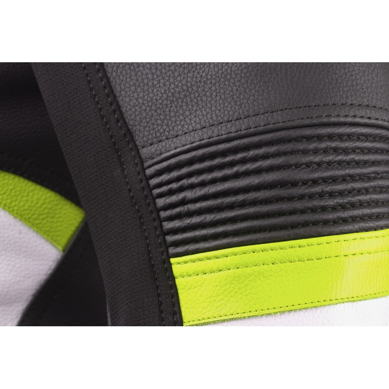 Bunda na motocykel Street Racer Bexter čierno-bielo-fluo žltá výpredaj