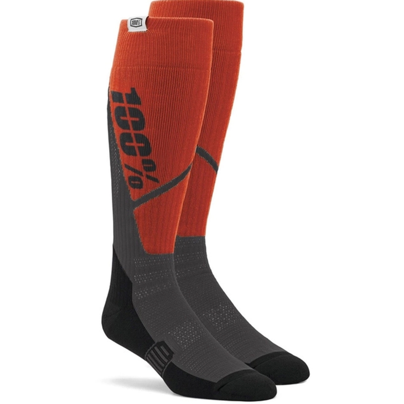 Ponožky 100% - USA Torque MX oranžovo-šedé