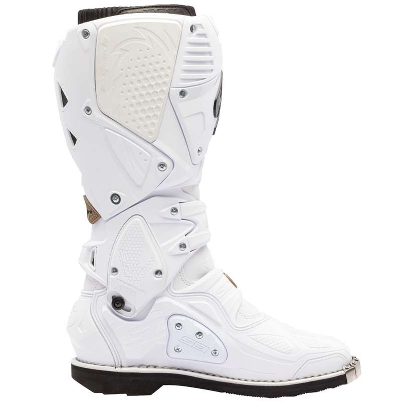 Topánky na motorku SiDi Crossfire 3 bielo-bronzové