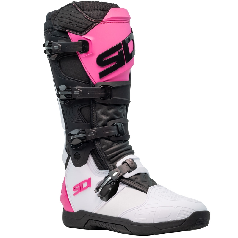 Topánky na motorku SiDi X Power SC bielo-čierne-ružové