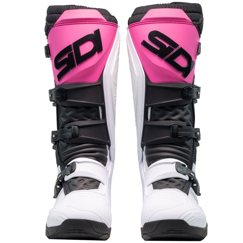 Topánky na motorku SiDi X Power SC bielo-čierne-ružové