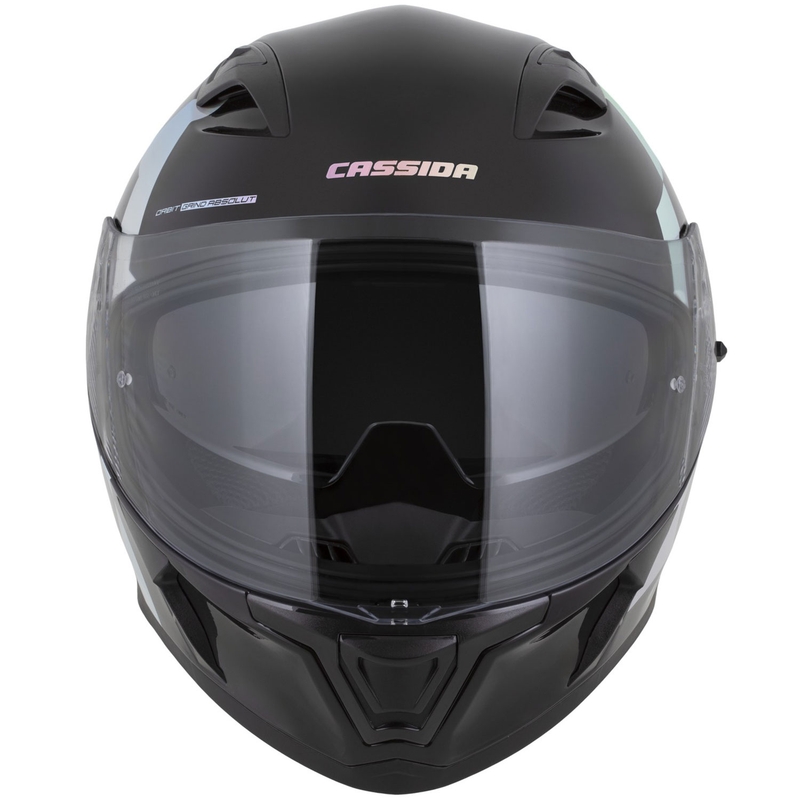 Integrálna helma na motorku Cassida Orbit Grind Absolut čierno-holografická
