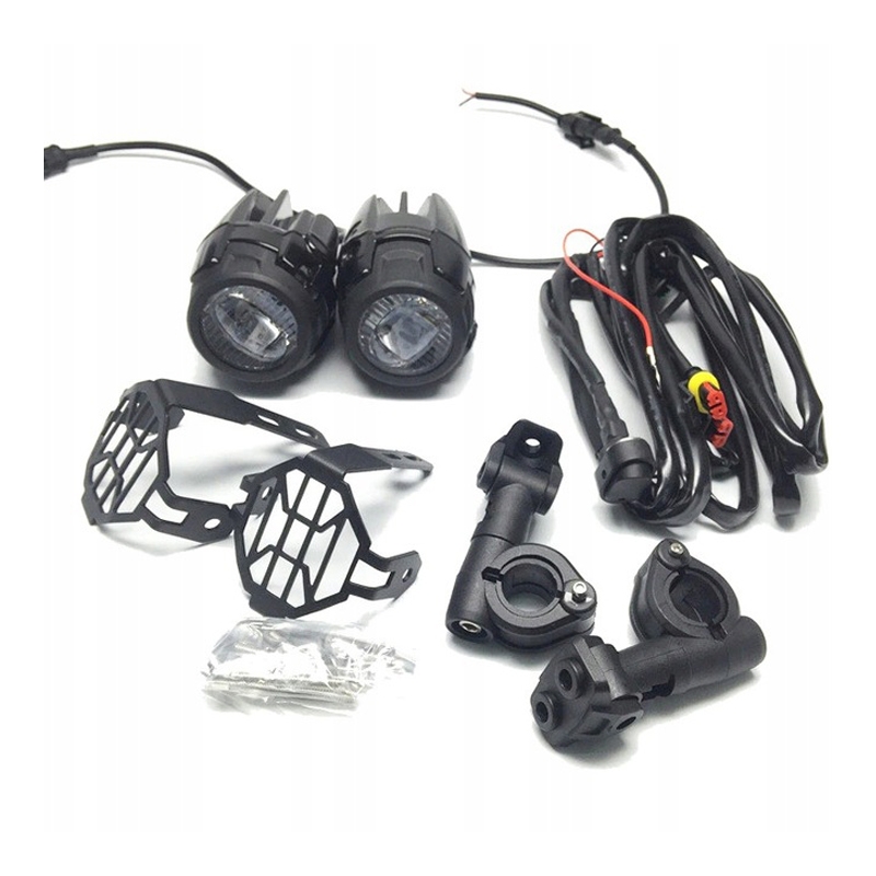 Prídavné LED svetlá St Tuning s ochranným krytom pre BMW R1200 GS a R1250 GS LC 2013-2019