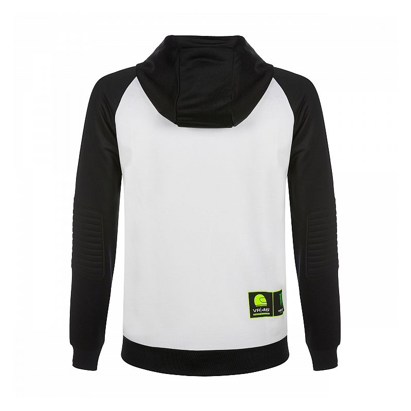 Mikina VR46 Valentino Rossi RIDERS ACADEMY MONSTER Fleece bielo-čierna