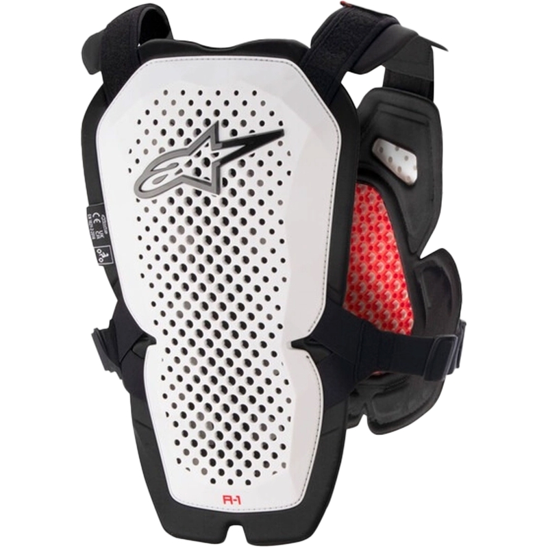 Chránič hrudníka Alpinestars A-1 PRO bielo-čierno-červený
