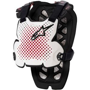 Chránič hrudníka Alpinestars A-1 PRO bielo-čierno-červený
