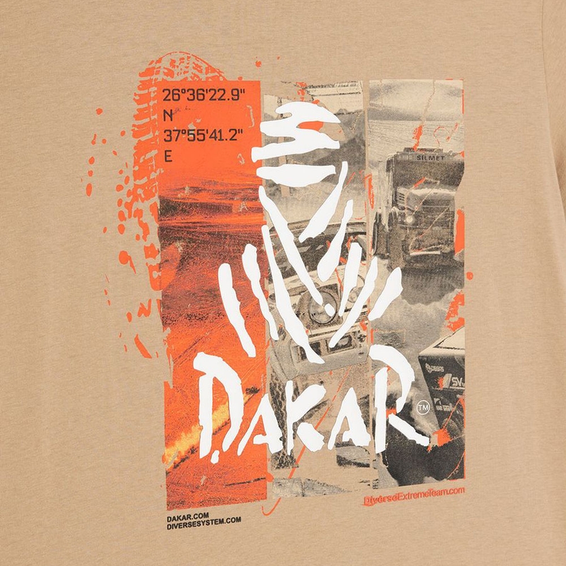 Tričko Dakar DES 2025 pieskové