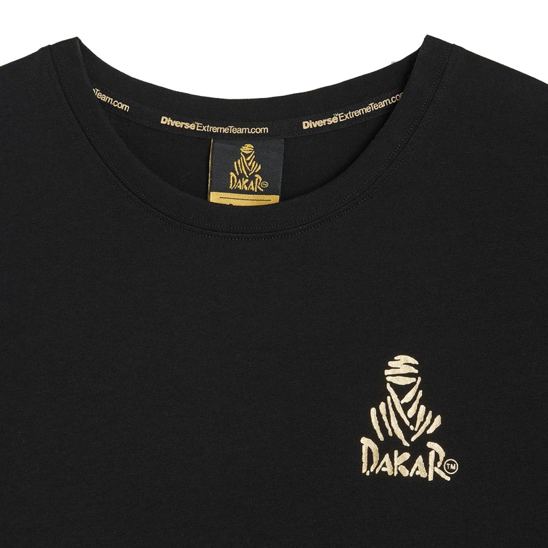 Tričko Dakar LOGO SM 256 čierne