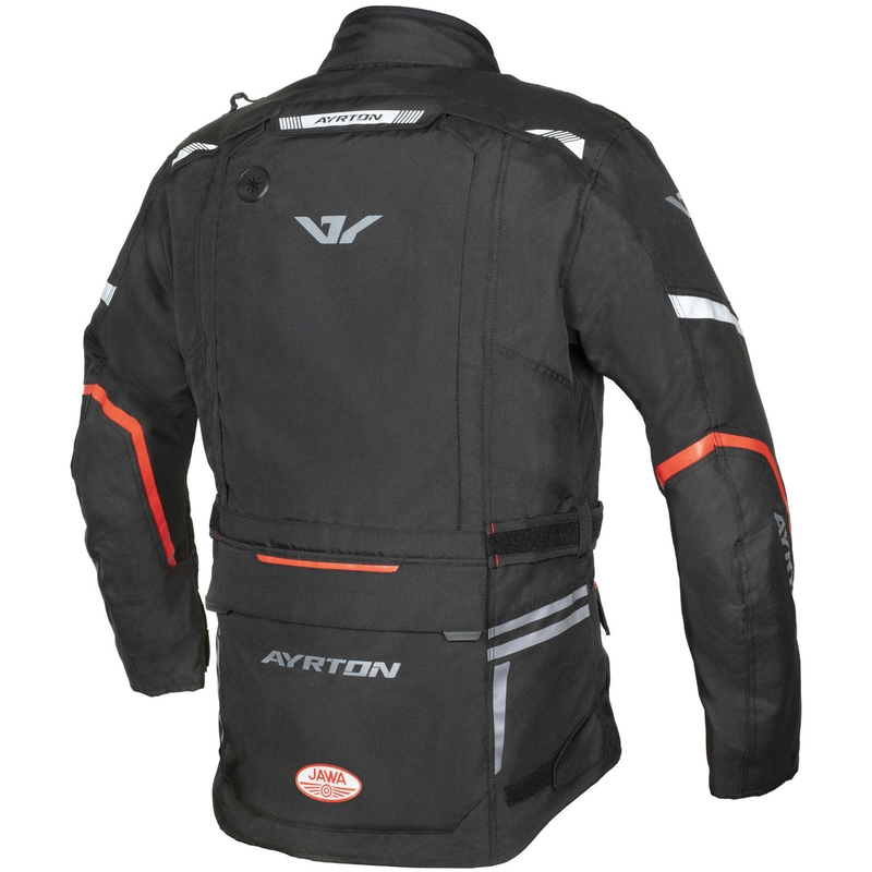 Bunda na motorku Ayrton Trail Jawa čierno-červená