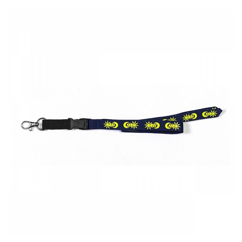 Kľúčenka na krk VR46 Valentino Rossi SUN AND MOON modro-žltá