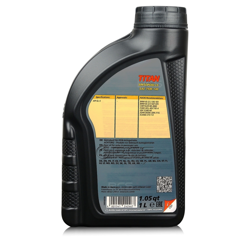 Prevodový olej SILKOLENE TITAN SINTOPOID LS SAE 75W-140 1 l
