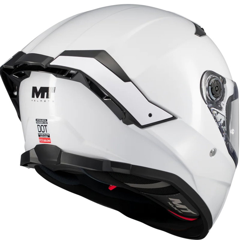 Integrálna helma na motorku MT Thunder 4 SV Pure A0 biela