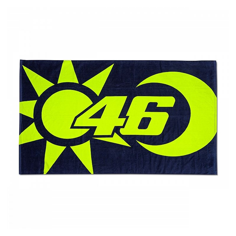 Osuška VR46 Valentino Rossi SUN AND MOON modro-žltá