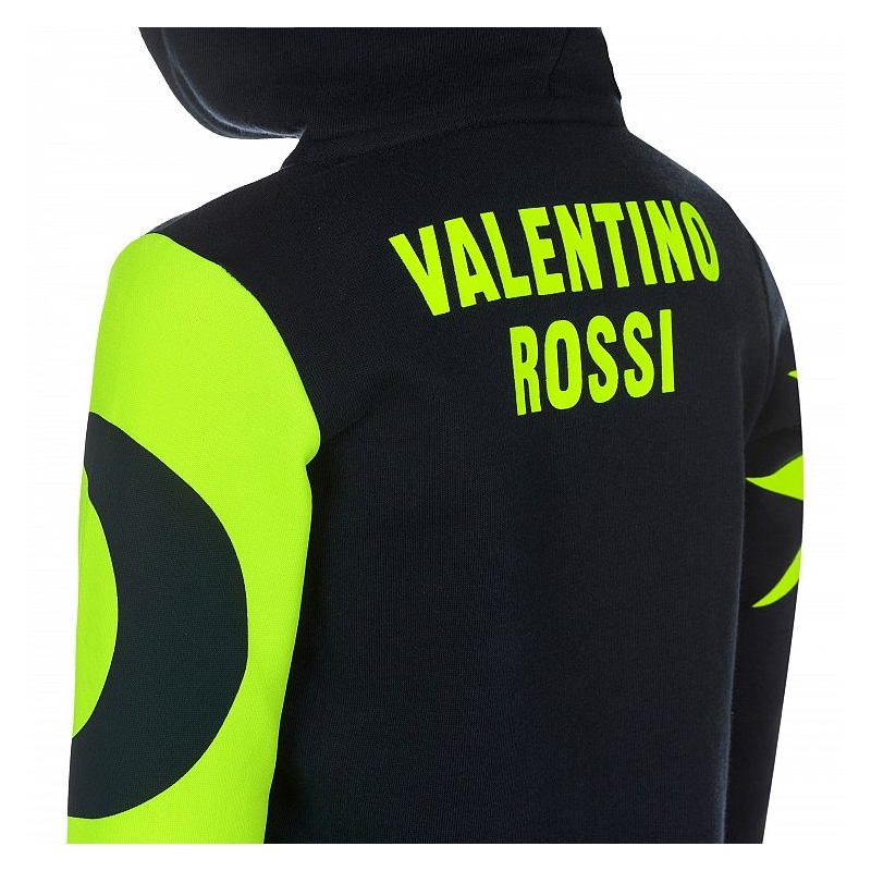 Detská mikina VR46 Valentino Rossi REPLICA modro-žltá