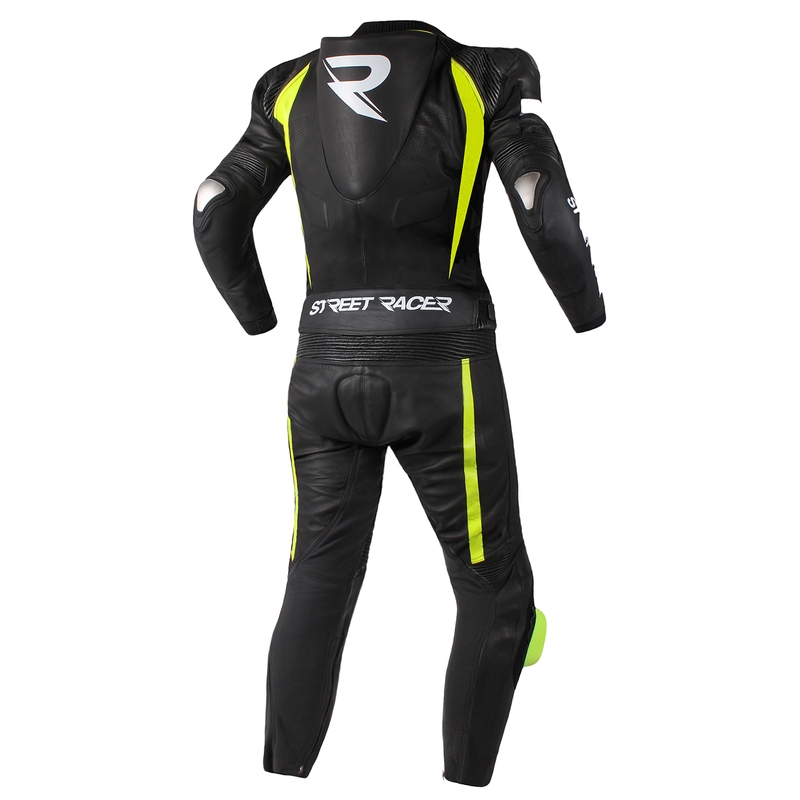 Pánska kombinéza Street Racer Fasttrack čierno-bielo-fluo žltá výpredaj