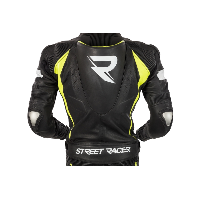 Pánska kombinéza Street Racer Fasttrack čierno-bielo-fluo žltá výpredaj