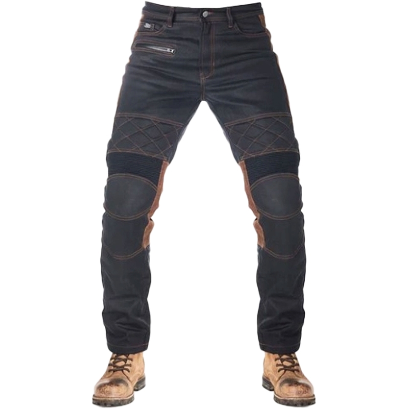 Nohavice na motocykel Fuel Sergeant 2 Waxed hnedo-čierne