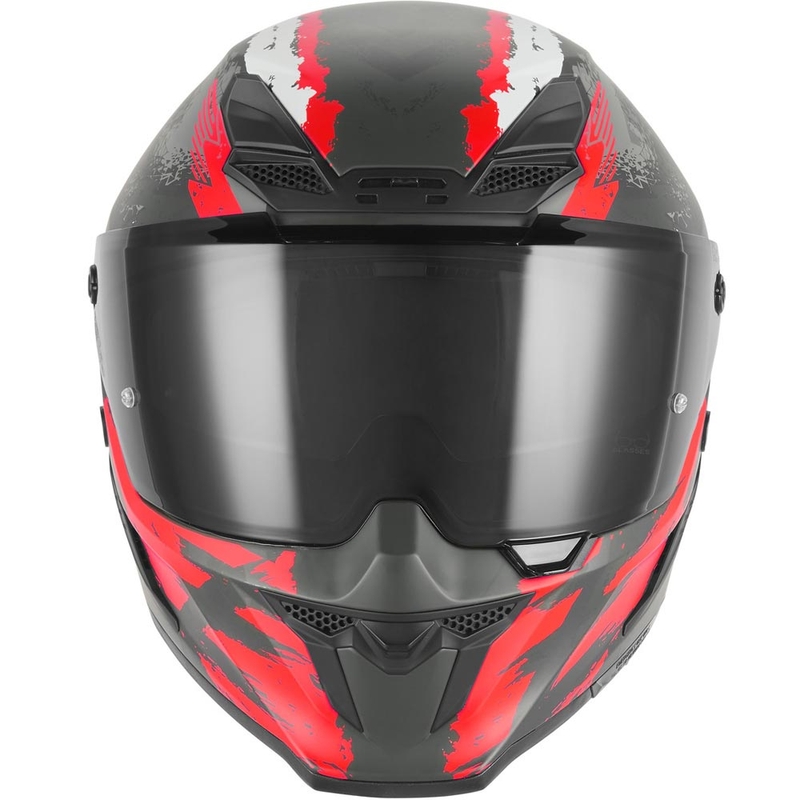 Integrálna helma na motorku NOX Exkluzív Goliath Cut´D matná čierno-červená