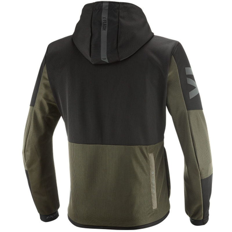 Bunda na motorku IXON Park Air khaki-čierna