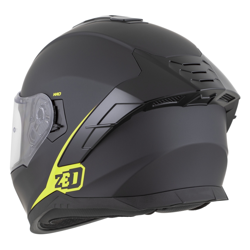Integrálna helma na motorku ZED K40 matná čierno-fluo žltá