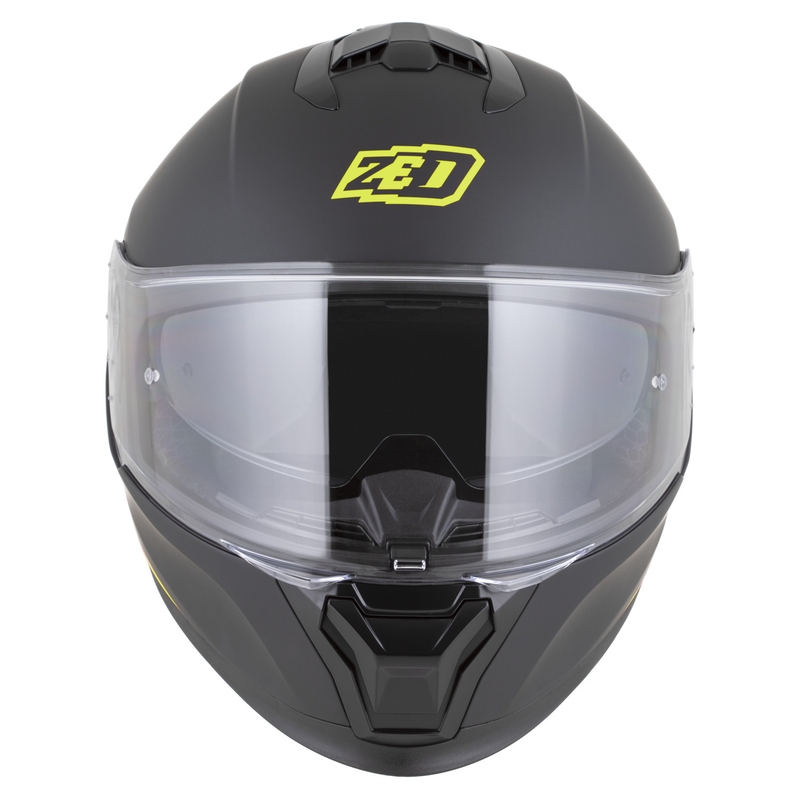 Integrálna helma na motorku ZED K40 matná čierno-fluo žltá