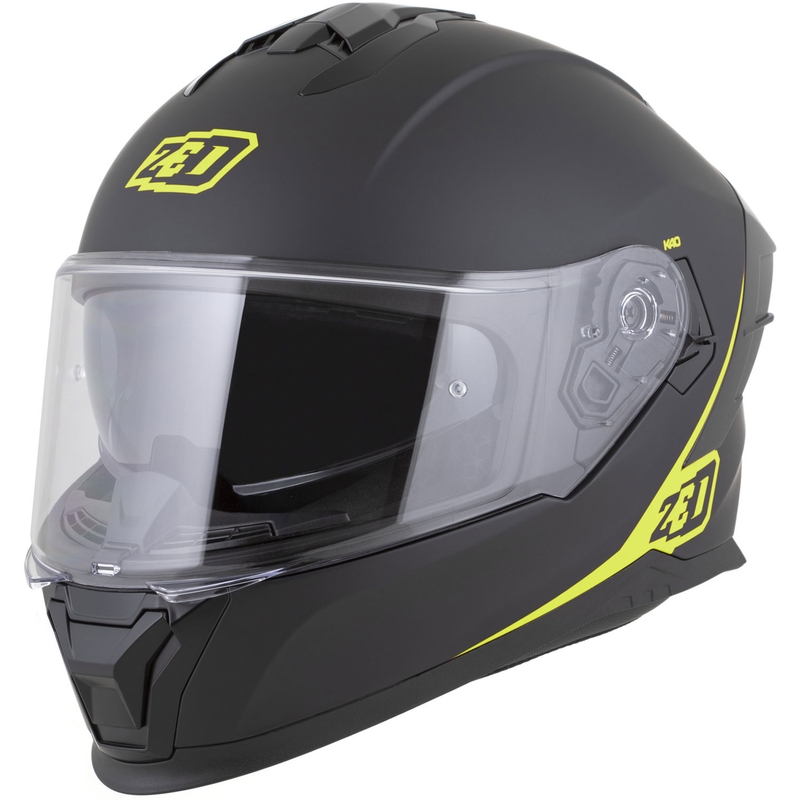 Integrálna helma na motorku ZED K40 matná čierno-fluo žltá