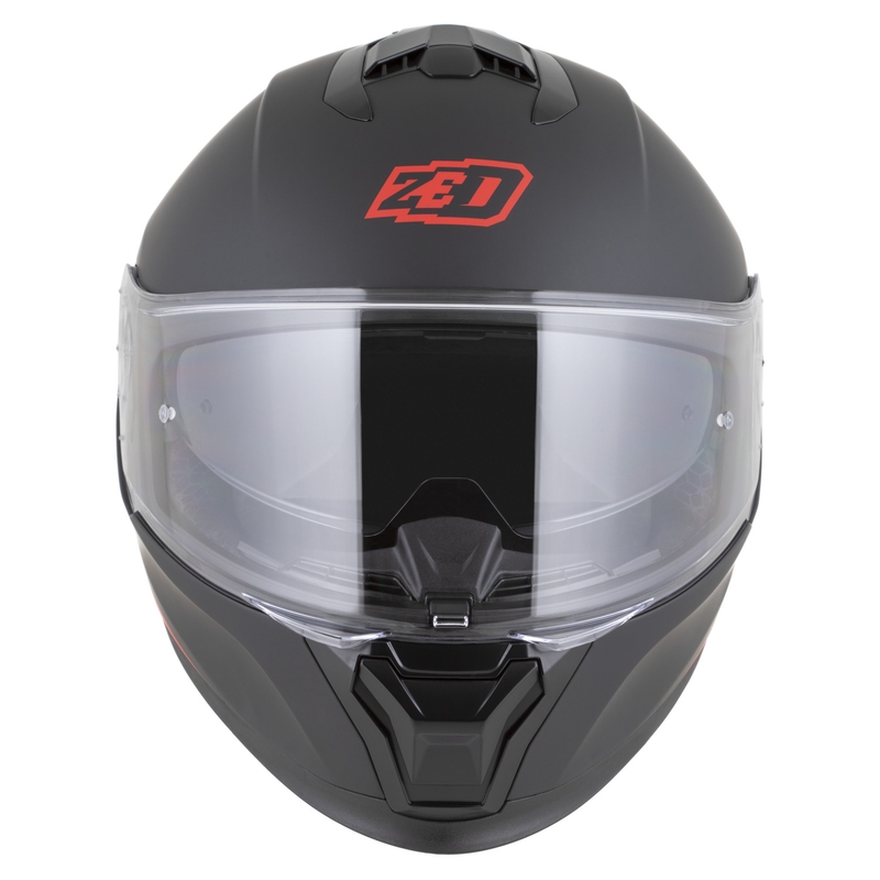 Integrálna helma na motorku ZED K40 matná čierno-červená