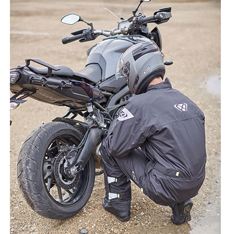 Kombinéza do dažďa IXON Yosemite čierno-fluo žltá