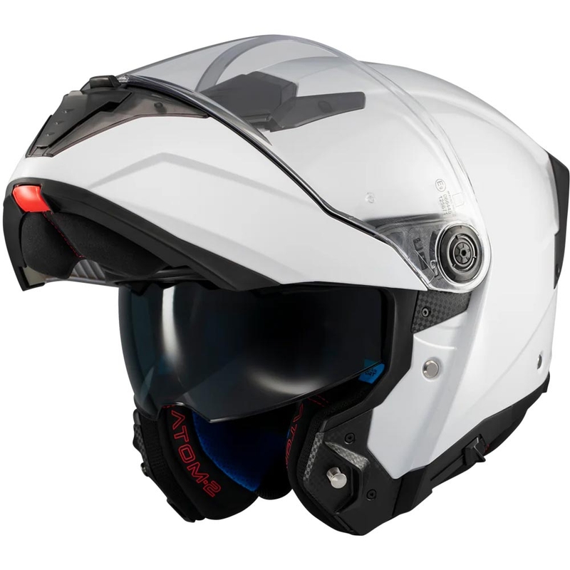 Výklopná prilba na motorku MT Atom 2 SV Pure A0 biela