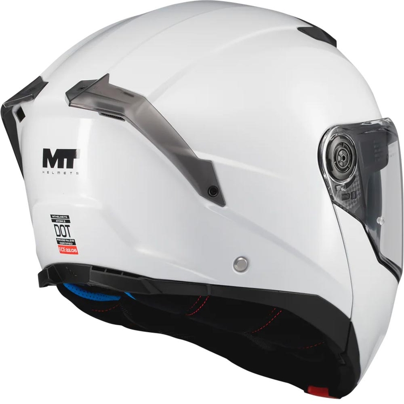 Výklopná prilba na motorku MT Atom 2 SV Pure A0 biela