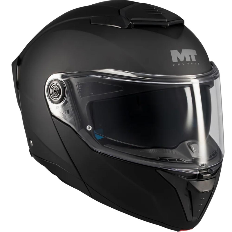 Výklopná prilba na motorku MT Atom 2 SV Pure A1 matná čierna
