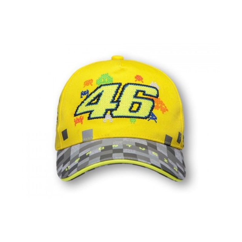 Detská šiltovka VR46 Valentino Rossi žlto-sivá
