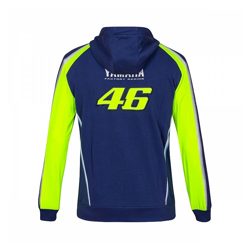Mikina VR46 Valentino Rossi fleece Yamaha modro-žltá