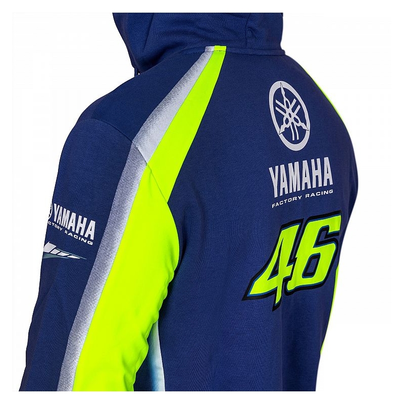 Mikina VR46 Valentino Rossi fleece Yamaha modro-žltá