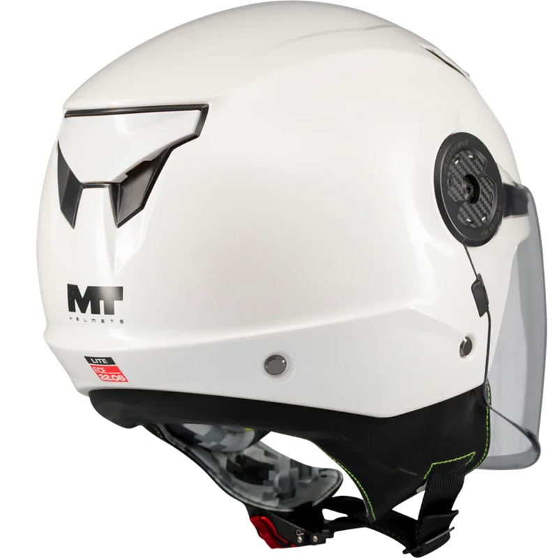 Detská otvorená helma na motorku MT Lite Pure A0 biela