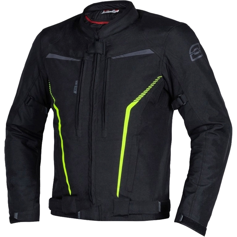 Bunda na motorku Ozone Delta IV čierno-fluo žltá