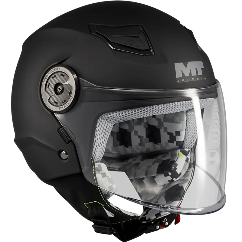 Detská otvorená helma na motorku MT Lite Pure A1 matná čierna