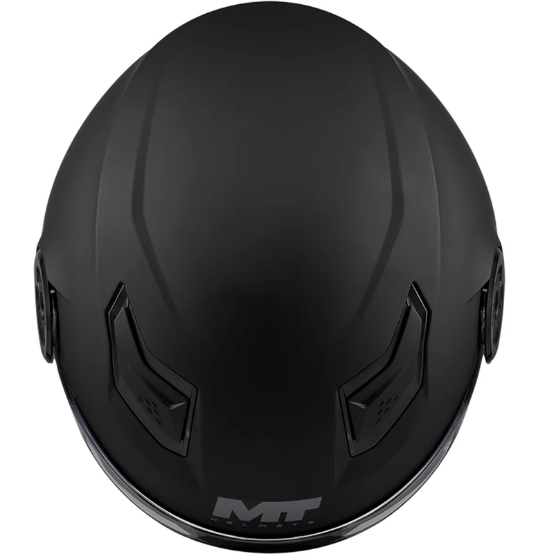 Detská otvorená helma na motorku MT Lite Pure A1 matná čierna