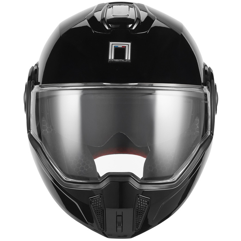 Preklápacia helma na motorku NOX PREMIUM Spinner čierna