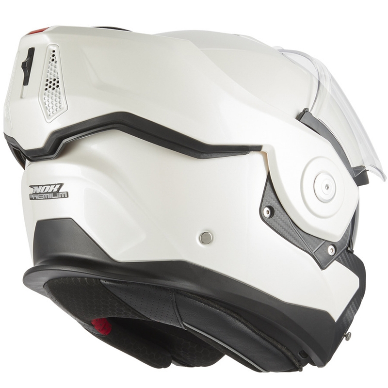 Preklápacia helma na motorku NOX PREMIUM Spinner biela