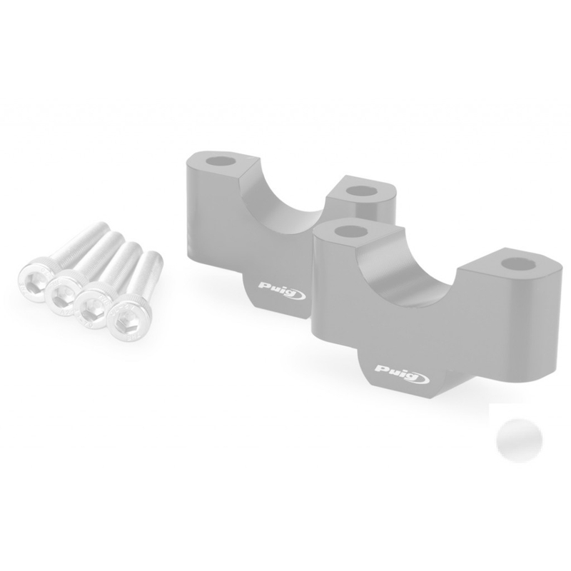 Zvýšenie riadidiel PUIG strieborná výška 30 mm, d 29 mm