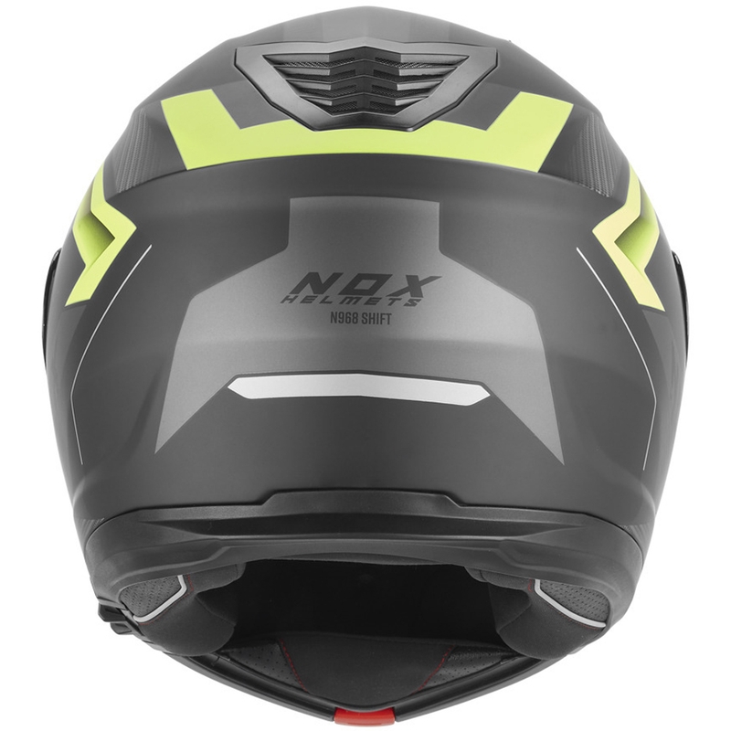 Výklopná helma na motorku NOX N968 Shift matná čierno-fluo žltá