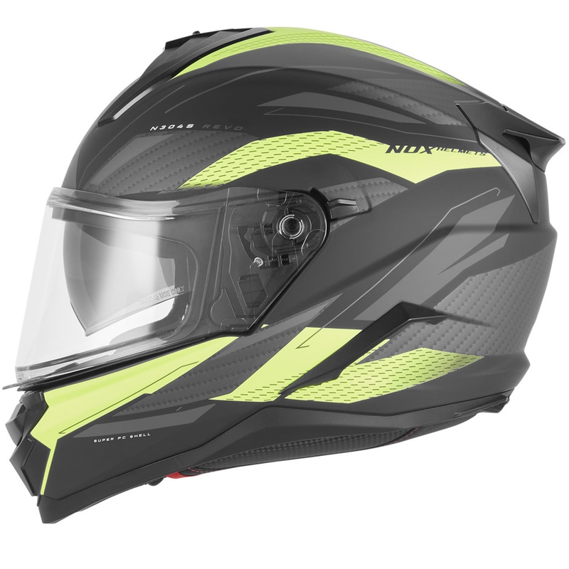 Integrálna helma na motorku NOX N304-S REVO matná čierno-fluo žltá