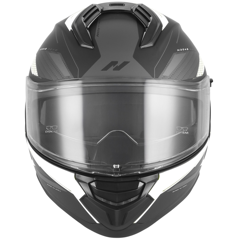 Integrálna helma na motorku NOX N304-S REVO matná čierno-biela
