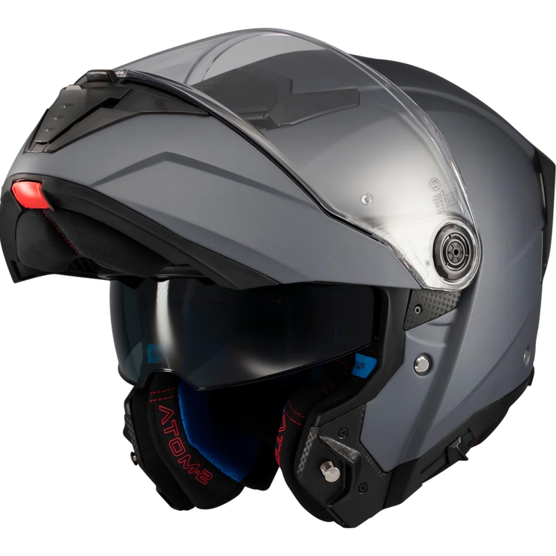 Výklopná prilba na motorku MT Atom 2 SV Pure A2 matná šedá