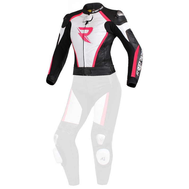 Dámska bunda Street Racer Kiara čierno-bielo-fluorescenčno ružová výpredaj